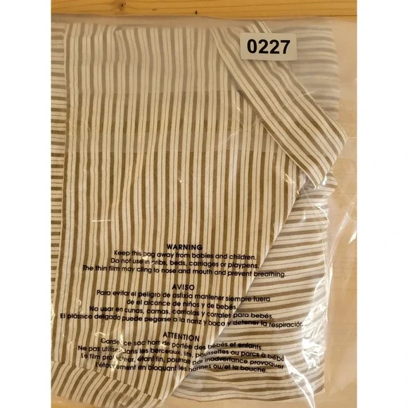 Harris Wilson Edouard Striped Button Shirt Olive Green White Viscose Cotton S - Picture 8 of 8